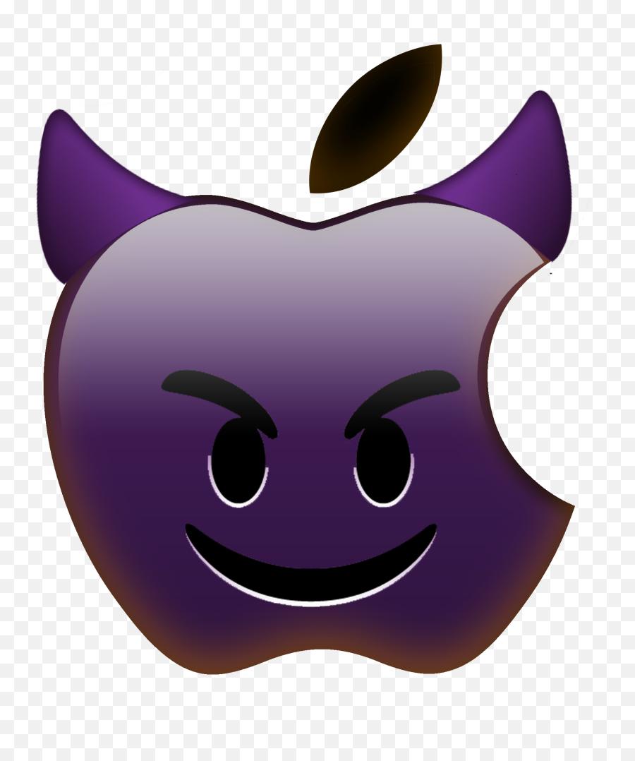 Apple - Smiling Devil Nft On Solsea Emoji,Lavender Emoji