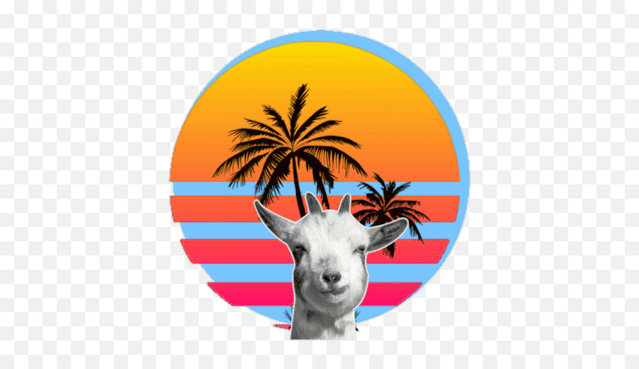 Owo Goat Gif - Owo Goat Chewing Discover U0026 Share Gifs Silhouette Coconut Tree Png Emoji,Goat Emoji