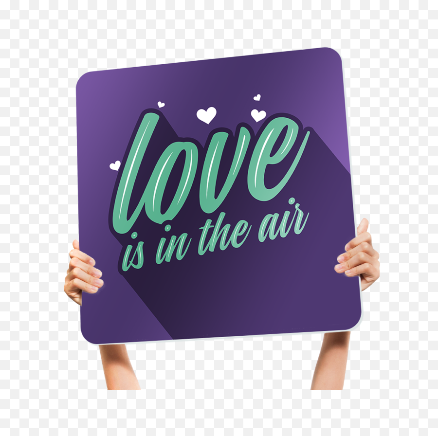 Love Is In The Air U2014 Fun Handheld Church Welcome Signs - Event Emoji,Love Is In The Air Emoji