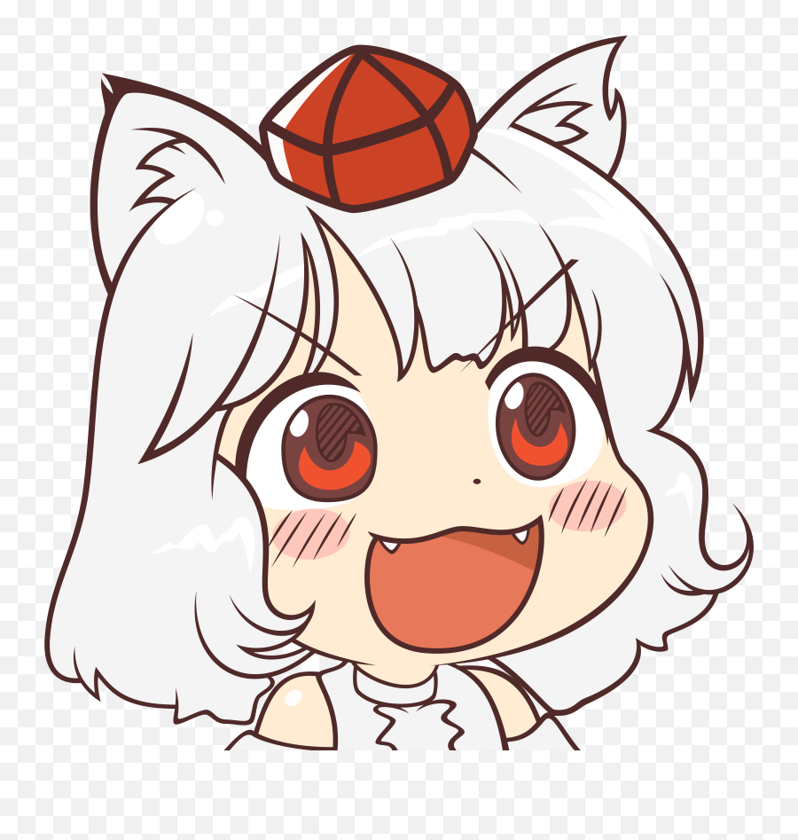 Wan - Chibi Touhou Momiji Emoji,Emotion Art Meme