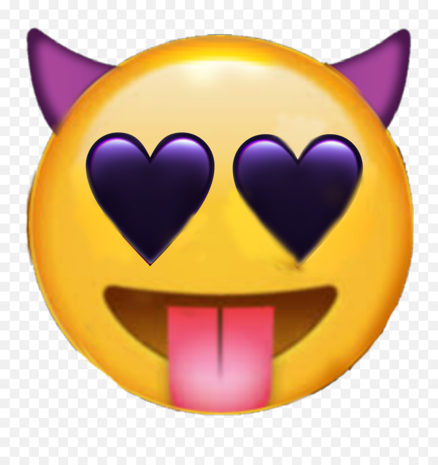 Crazy Devil Crazydevil Emoji Iphone Sticker By Lps Lila - Happy,Devil Emoji