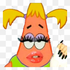Patrick Star Nails And Lashes Meme See - Fictional Character Emoji,Emoji Nail Art Tutorial
