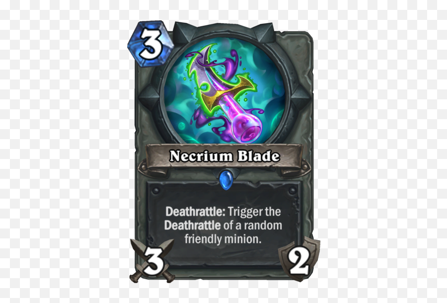 Necrium Blade Card Reveal - News Icy Veins Fiery War Axe Hs Emoji,War Axe Emoji