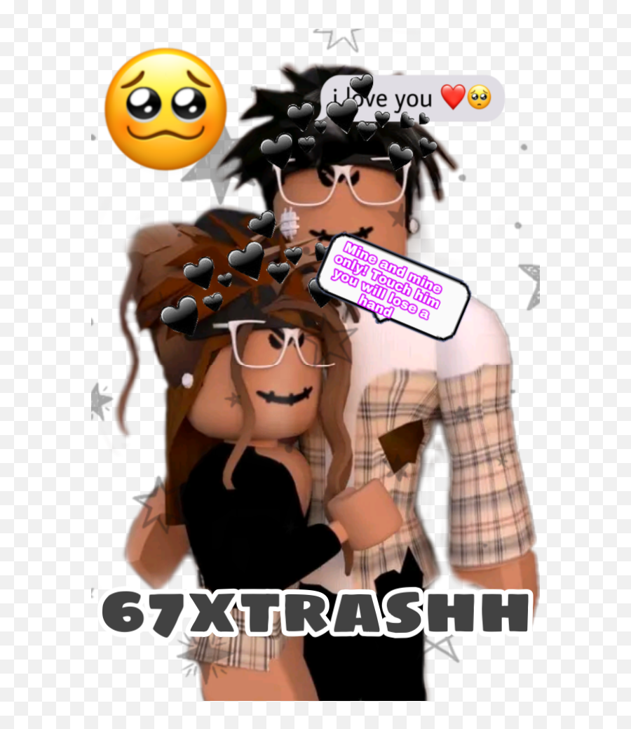 The Most Edited Slenders Picsart - Aesthetic Roblox Couple Gfx Emoji,Slender Emoticon