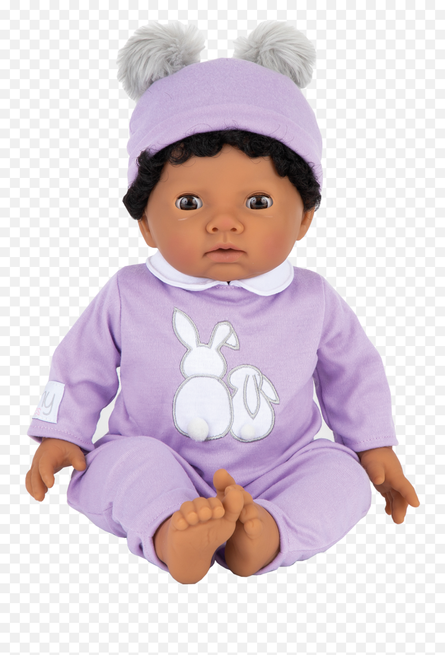 Dolls Tiny Treasures - Tiny Treasures Doll With Purple Outfit Emoji,Lifelike Doll Showing Emotions