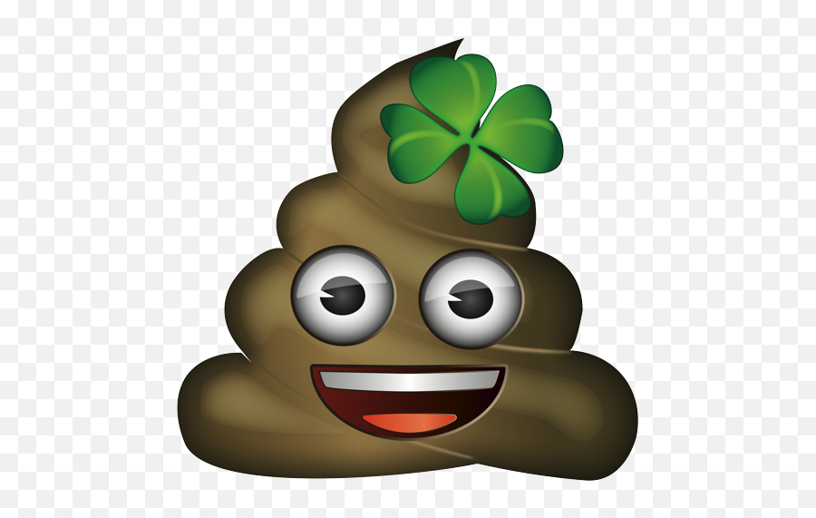 Four - Poop Emoji With Mustache,Emojis Png Clover