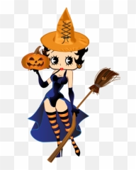 Betty Boop Happyhalloween Betty Boop Halloween - Halloween Betty Boop Clipart Emoji,Emoji Bath Robe