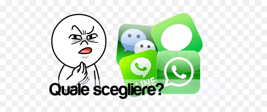 Whatsapp Line Wechat Cosa Scegliere E Perché - Dot Emoji,Bb Msn Emoticons