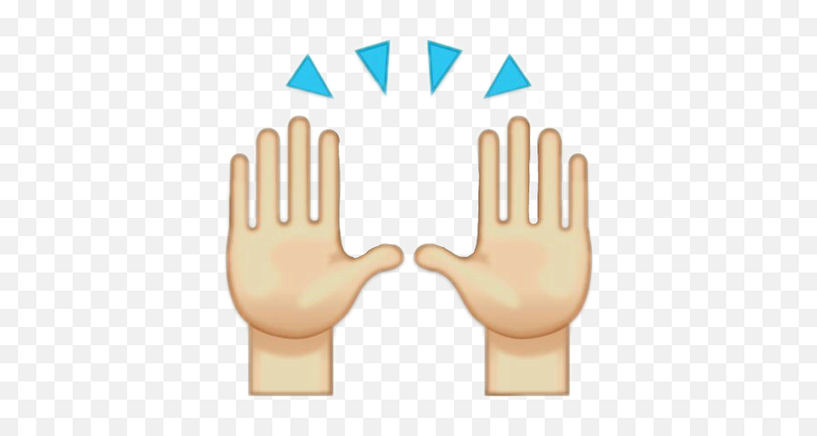 Manoscreativas Manos Emoji Praise Hands - Praise Hands Emoji Png,High Five Emoji