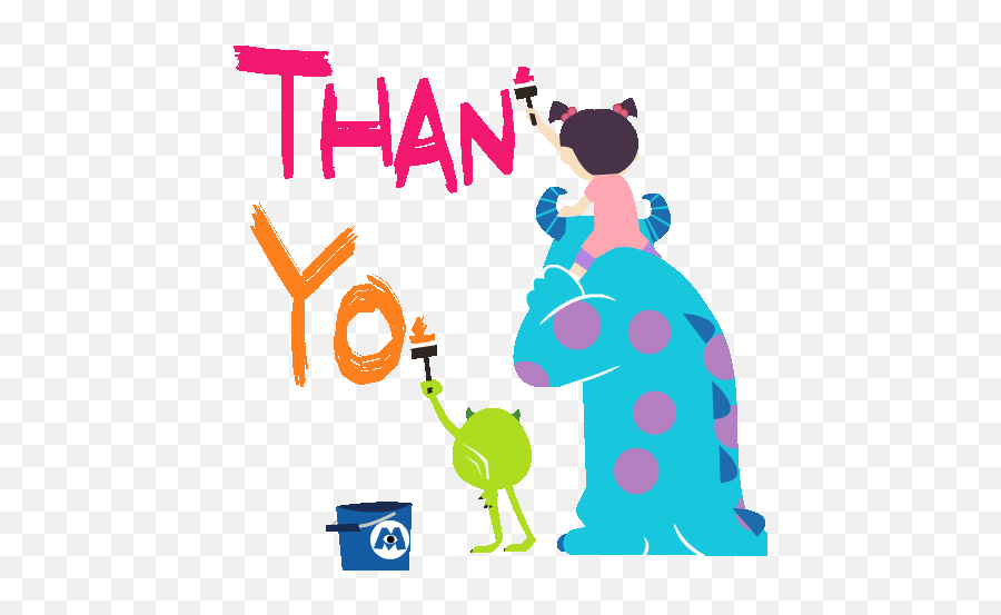 Gifs Animados De Gracias Gifs - Thank You Gif Monster Inc Emoji,Emoticons Madre E Hija