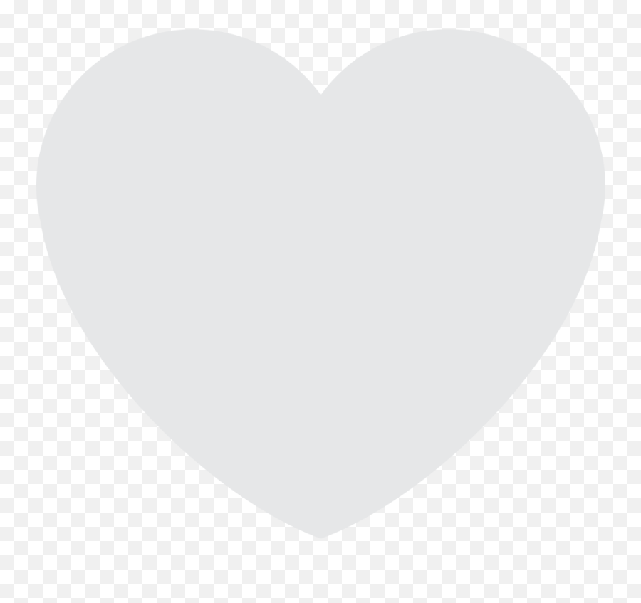 White Heart Emoji Clipart Free Download Transparent Png - White Heart Emoji Discord,Gray Heart Emoji