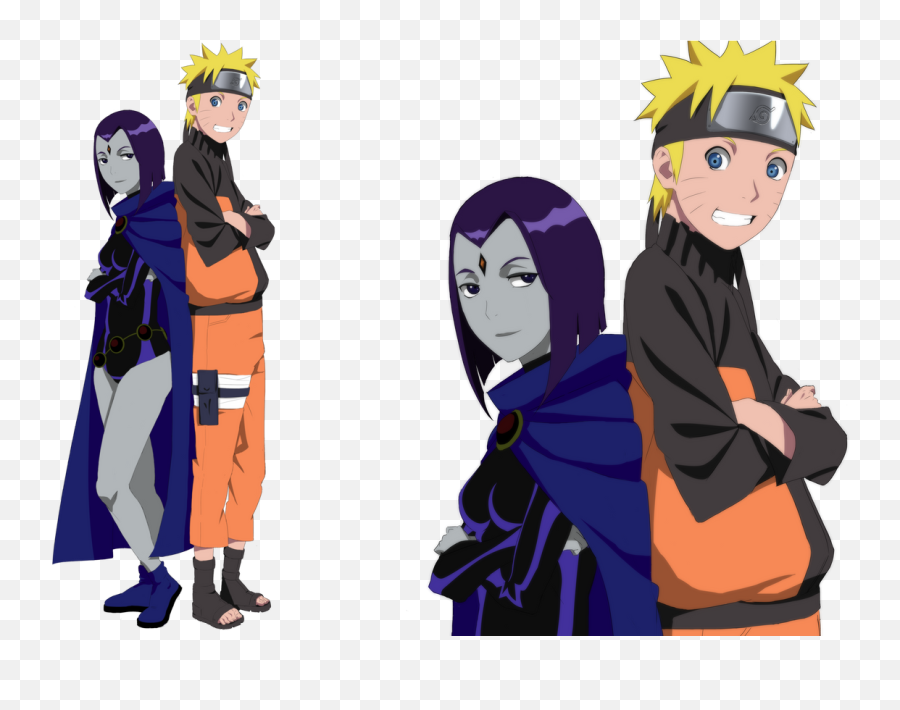 Naruto Or A Fusion Of Goku And Superman - Raven Teen Titans And Naruto Emoji,Raven Emotion Clones