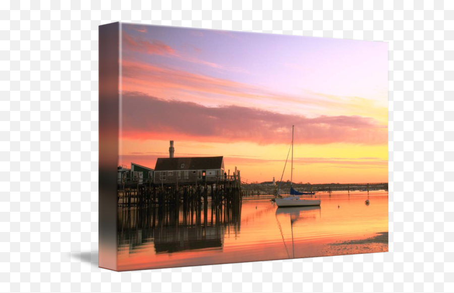 Provincetown Harbor Before Sunrise - Horizon Emoji,Calm Seas Emotions