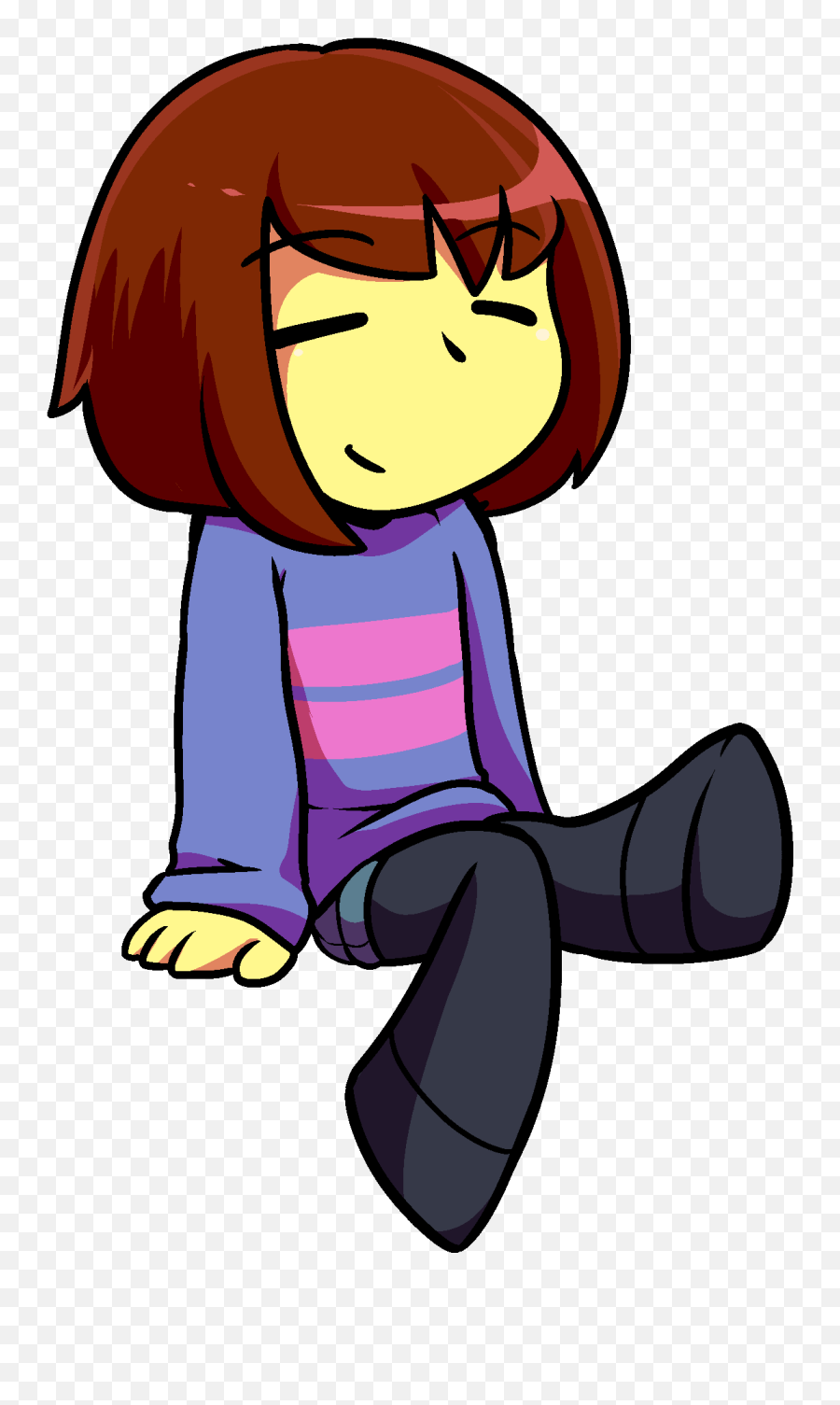 Image Hooman Frisk Gif Joke Battles - Dancing Frisk Undertale Gif Emoji,Frisk Emoji