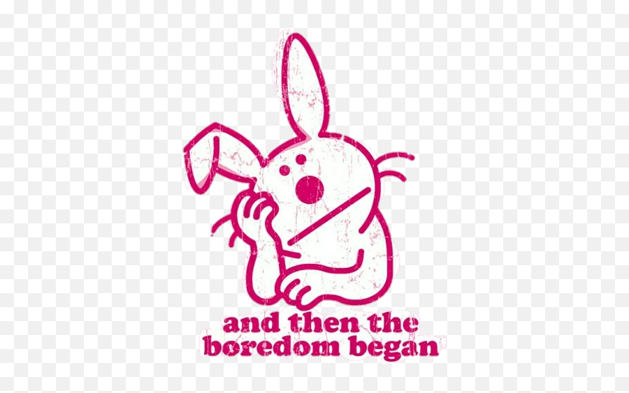 Happybunny Bunny Funny Bored Quotes - Funny Quotes Bored Quoted Emoji,Funny Emoji Quotes