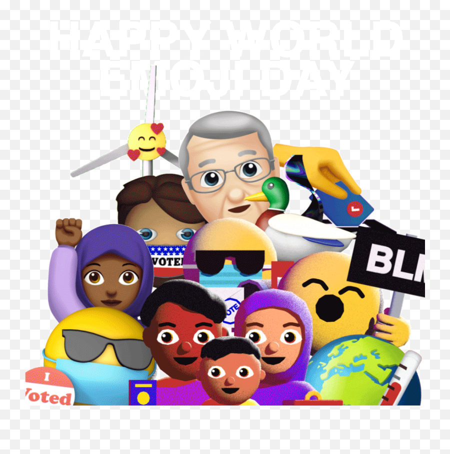 Happy World Emoji Day Cute Emoji Gif - Cute Emojie Gif,Cute Emoji