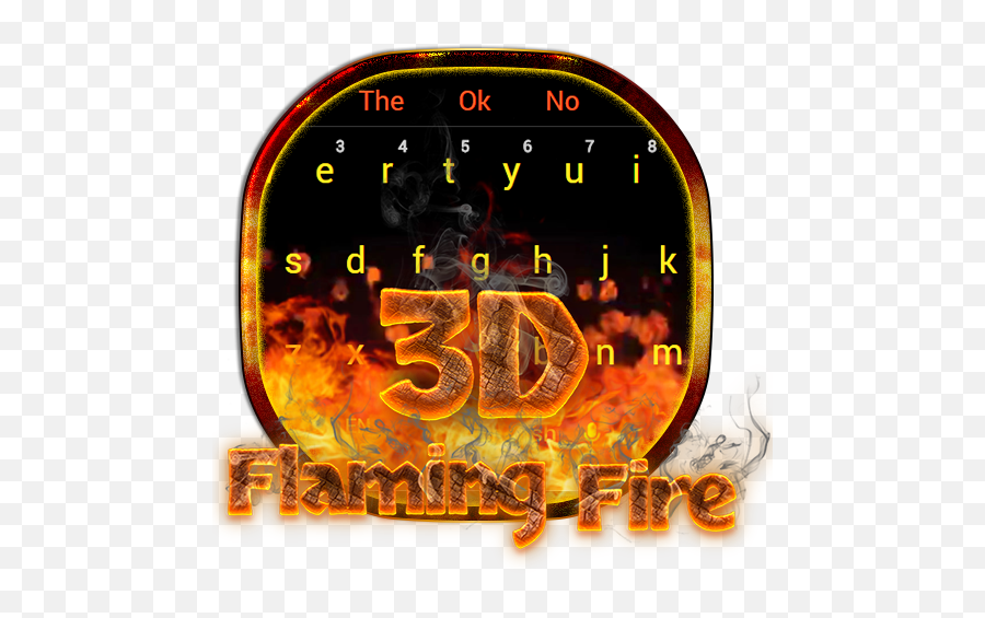3d Red Flaming Fire Keyboard For Android - Download Cafe Language Emoji,Flame Emojis