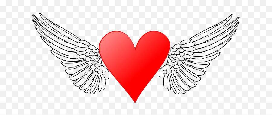 Wings N Heart Ff Png Svg Clip Art For Web - Download Clip Emoji,Heart Eyes Emoji Speaker