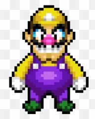 Pixel Art Gallery Emoji,Waluigi Msn Emoticon