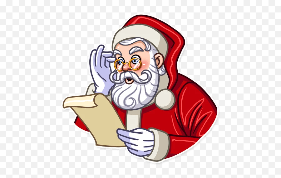 Santa Claus - Telegram Sticker English Emoji,Santa Chat Emoji