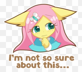 Howxu Fluttershy Cute - Fictional Character Emoji,Unsure Emoji