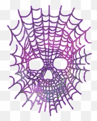 Spider Web Stickers Sticker - Skeleton Spider Web Drawing Emoji,Spider Web Emoji