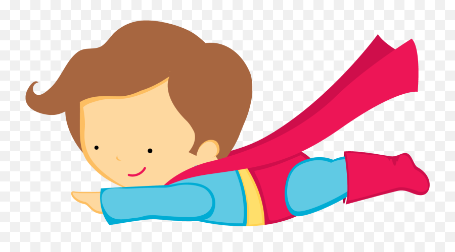 Transparent Superhero Clipart Png - Cute Cartoon Superhero Free Clipart Emoji,Superhero Cape Emoji