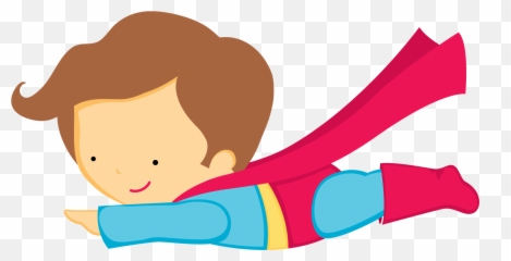 Transparent Superhero Clipart Png - Cute Cartoon Superhero Free Clipart Emoji,Superhero Cape Emoji