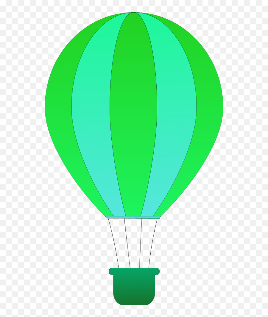 Download Balloon Art Pictures - Green Hot Air Balloon Clipart Emoji,Hot Air Balloon Emoji