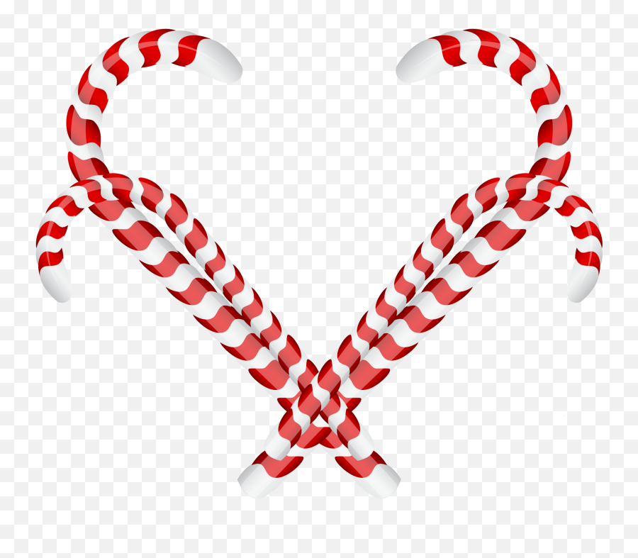 Clipart Hearts Christmas Clipart Hearts Christmas - Candy Cane Heart Png Emoji,Emoticon Christmas Ornament
