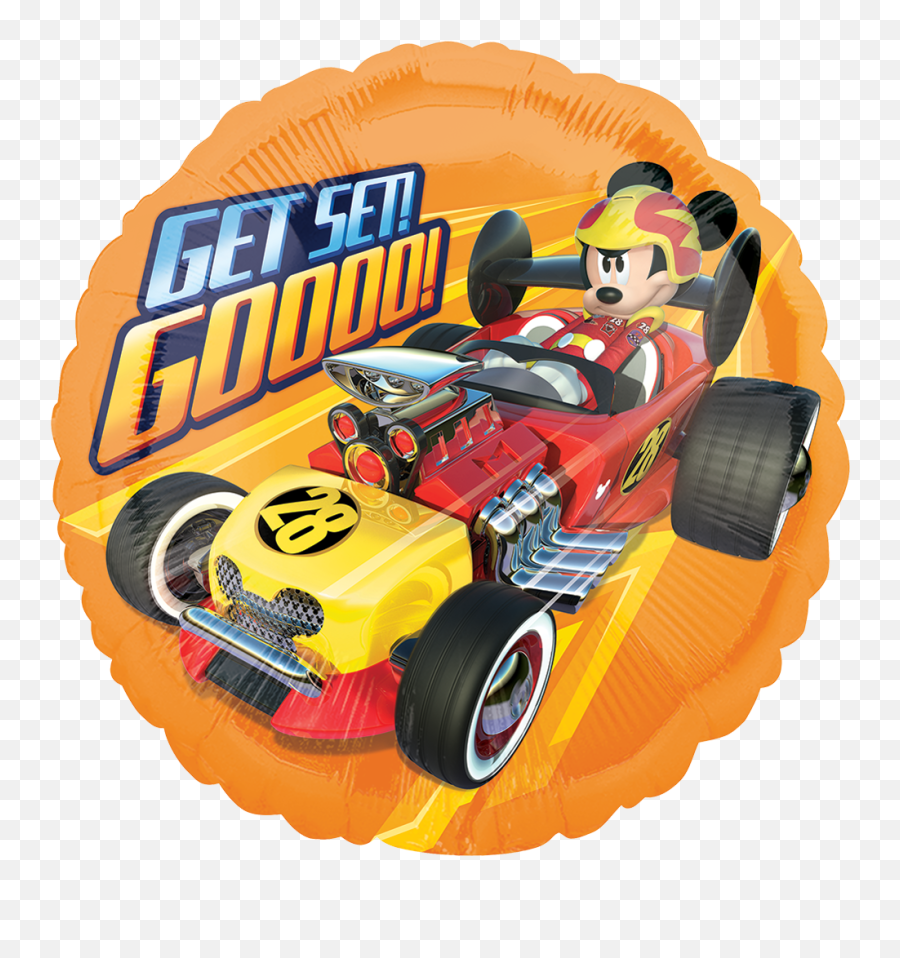 Mickey And The Roadster Racers Png - Mickey Roadster Get Set Mickey Mouse Roadster Balloon Emoji,Disney Emoji Blitz How To Earn Coins