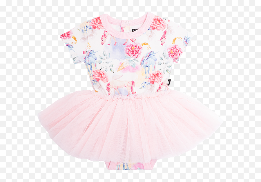 Rock Your Baby Cream Unicorn Dreams Short Sleeves Circus Dress - Sleeveless Emoji,Emotion Costume