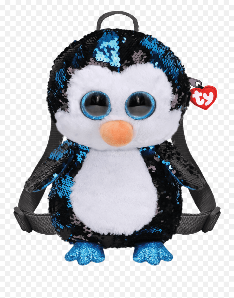 Waddles Penguin Back Pack - Sequined Ty Penguin Backpack Emoji,Emoji Rucksack