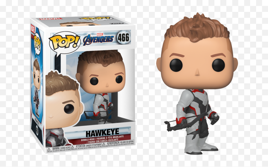 Avengers 4 Endgame - Hawkeye In Team Suit Pop Vinyl Figure Hawkey Marvel Funko Pop Emoji,Vinyl Toy + Change Emotions