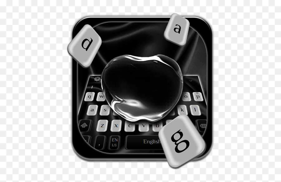 Black Shiny Apple Keyboard Theme U2013 Apps No Google Play - Cool White Black Theme Keyboard Download Emoji,Emoticon Suculento De Teclado