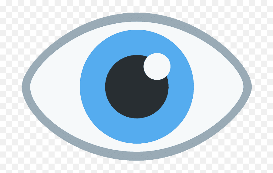 Eye Emoji - Discord Single Eye Emoji,Blue Emoji