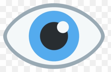 Eye Emoji - Discord Single Eye Emoji,Blue Emoji
