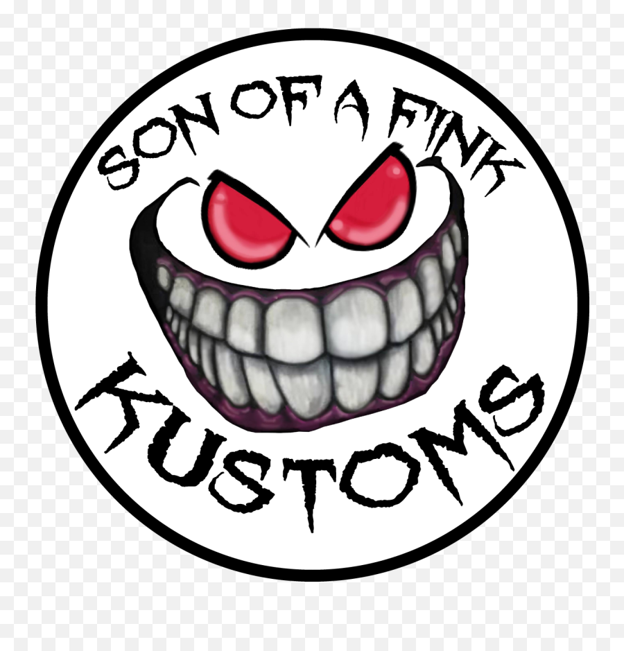 Disclaimer Son Of A Fink Kustoms Emoji,Toothy Grin Emoticon Facebook
