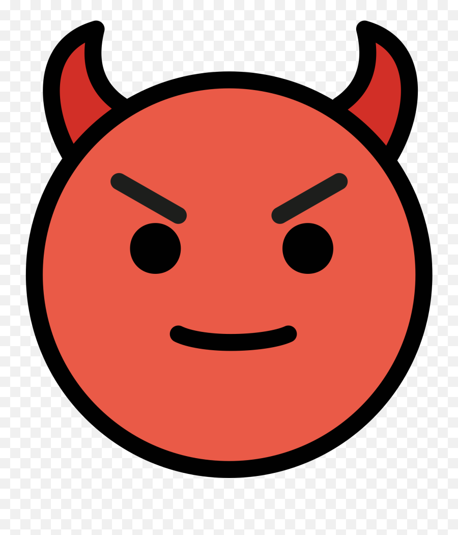 Angry Face With Horns Emoji Clipart - Emoji Angrey,Demon Emoji