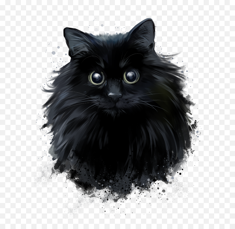 Saenew All Bird Ideas Line Sticker By Saheel - Black Persian Cat Drawing Emoji,Tiny Animated Cat Emojis