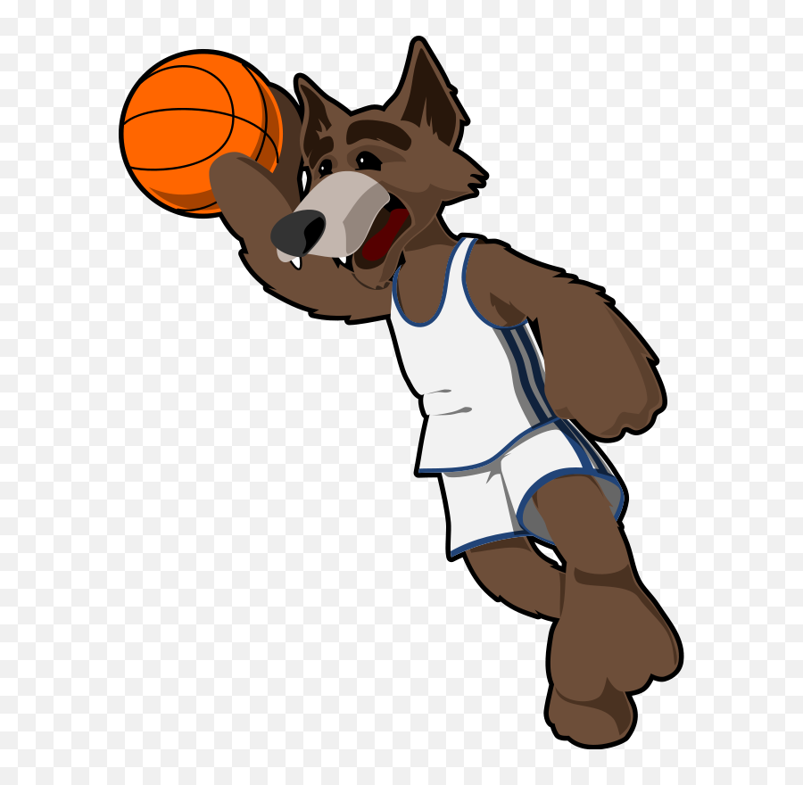 Basketball Wolf Clipart I2clipart - Royalty Free Public Basketball Wolf Emoji,Wolf Forum Emoticons