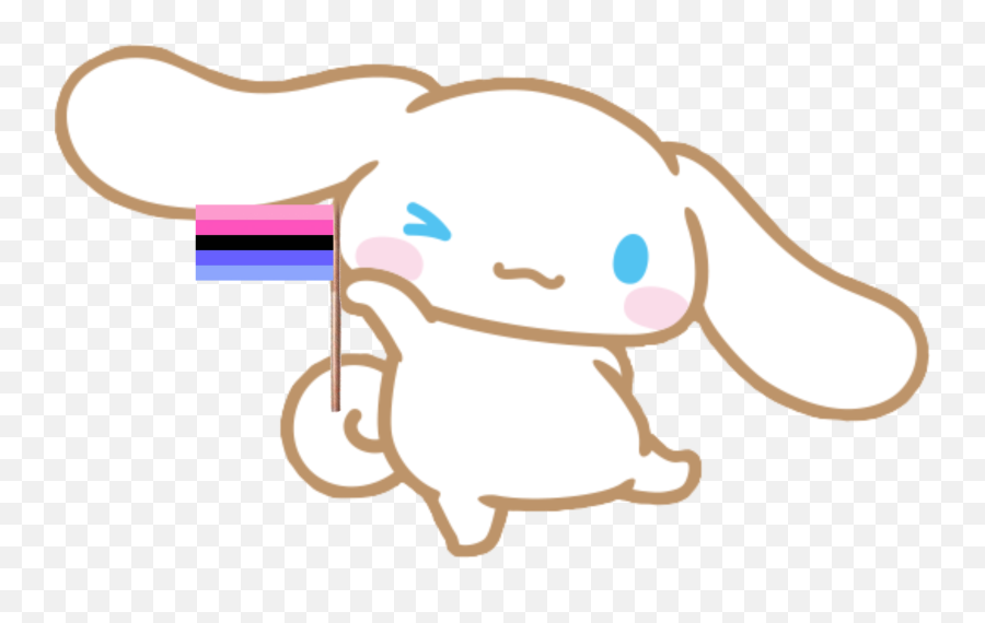 Cinnamoroll Sanrio Pride Sticker - Cinnamoroll Lgbtq Emoji,How To Make Omnisexual Flag With Emojis