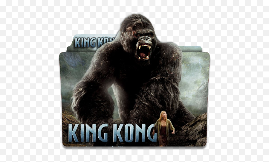 King Kong Folder Icon - Designbust King Kong Emoji,Emoji Movie Monkey ...