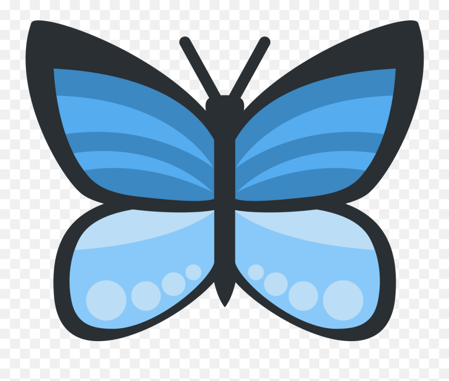 Transparent Background Butterfly Emoji Png - Butterfly Emoji Twitter,Purple Butterfly Emojis