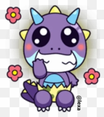 Sticker Maker - Domi The Cute Dino Fictional Character Emoji,Dino D-day Emoticon