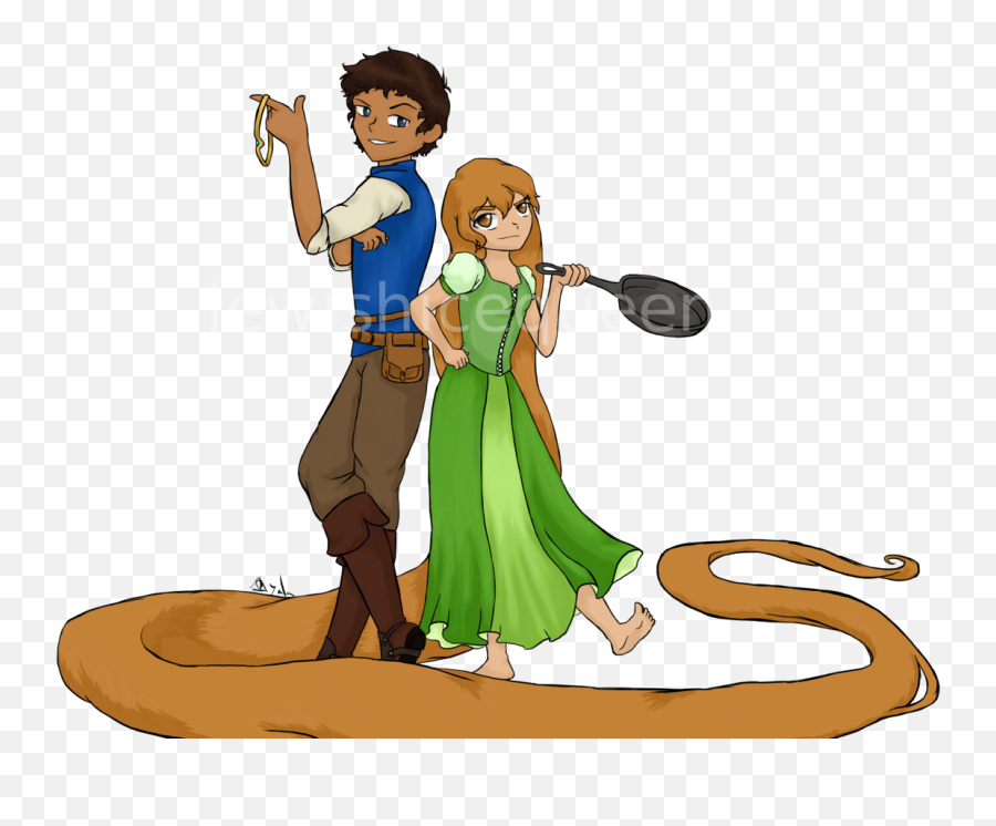 Some Tangled Au Pidge With A Frying Pan - Tangled Au Emoji,Emoji For Gold Diggers