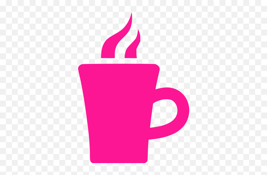 Deep Pink Hot Chocolate Icon - Transparent Green Tea Icon Emoji,Girl Emoticon Coffee