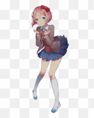 Ddlc - Doki Doki Literature Club Sayori Emoji,Deviantart Yay Emoticon