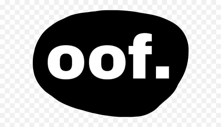 Oof Black White Periodt Sticker By Fcked - Upmess Dot Emoji,Idgaf Emoji