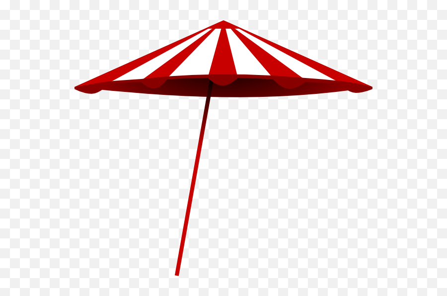 Tomk Red White Umbrella Clip Art - Beach Umbrella Clip Art Emoji,Microphone Box Umbrella Emoji